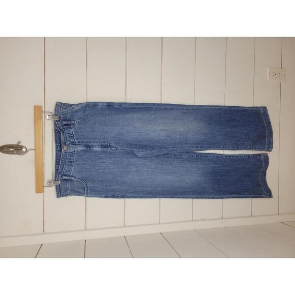 NWT J Crew Size 30 TALL blue denim drapey wide leg jeans - Picture 1 of 4